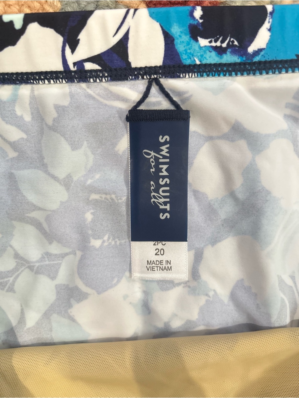 Swimsuits For All Floral Tankini Set 2PC Size 20 NWOT - Picture 8 of 12